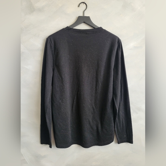 Omni Wool Omniwool men's Base layer Long Sleeve Shirt Size XL Black - Picture 2 of 5